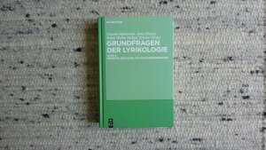 Hillebrandt / Klimek / Müller / Zymner: Lyrikologie